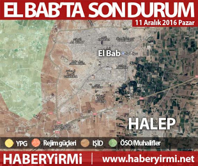 El Bab son durum harita (11 Aralık)