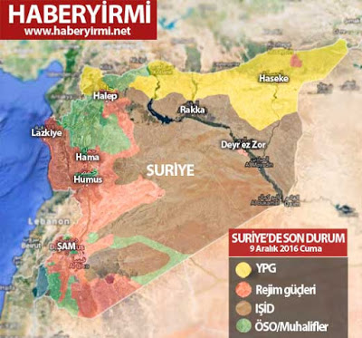 Suriye son durum haritası