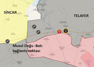 Musul'da son durum harita