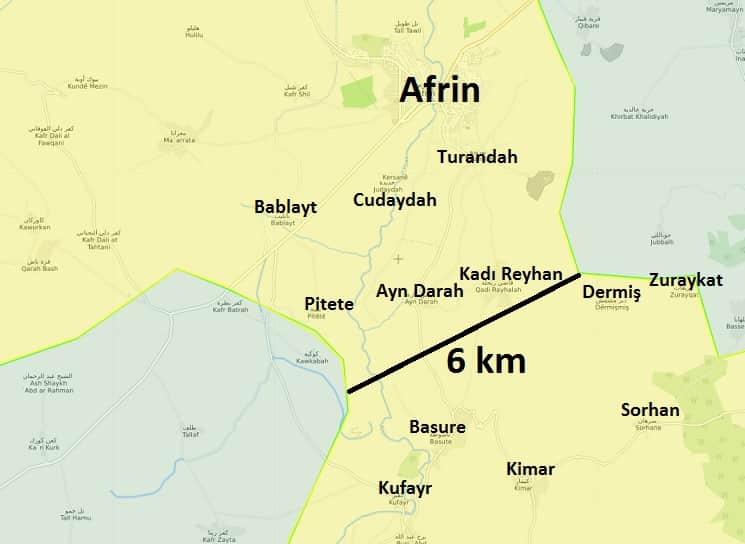 Afrin koridoru 13 Mart 2018