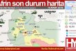 Afrin son durum harita 16 mart 2018